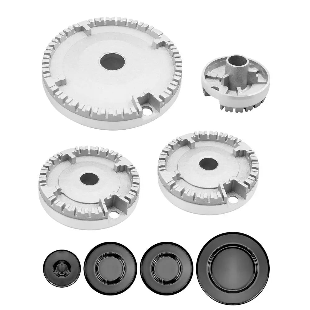 Gas Burner Flame Cap Cooker Hat Set Upgraded Oven Gas Hob Burner Stove Lid Fits Most Gas Stove Burners Replacement Kit