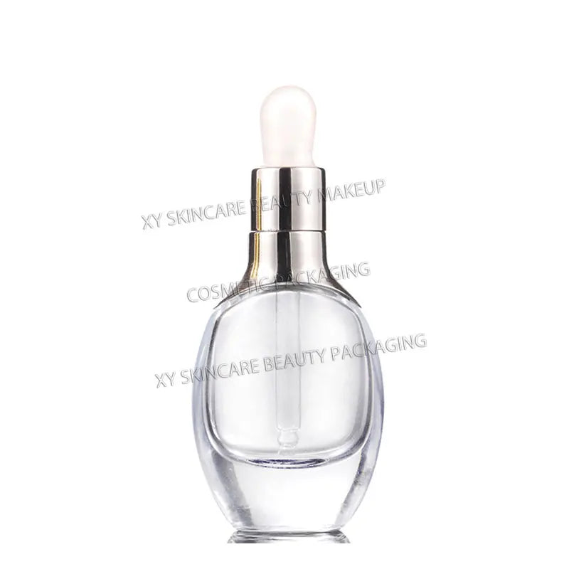 wholesale flat 10pcs dropper bottles refillable glass bottles cosmetics packaging and container serum essential oil bottles