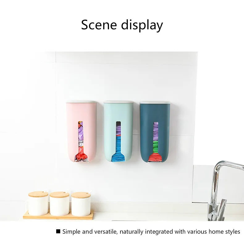 New home life wall hanging kitchen garbage bag storage rack kitchen bathroom plastic bag Nordic style shoe cover storage box