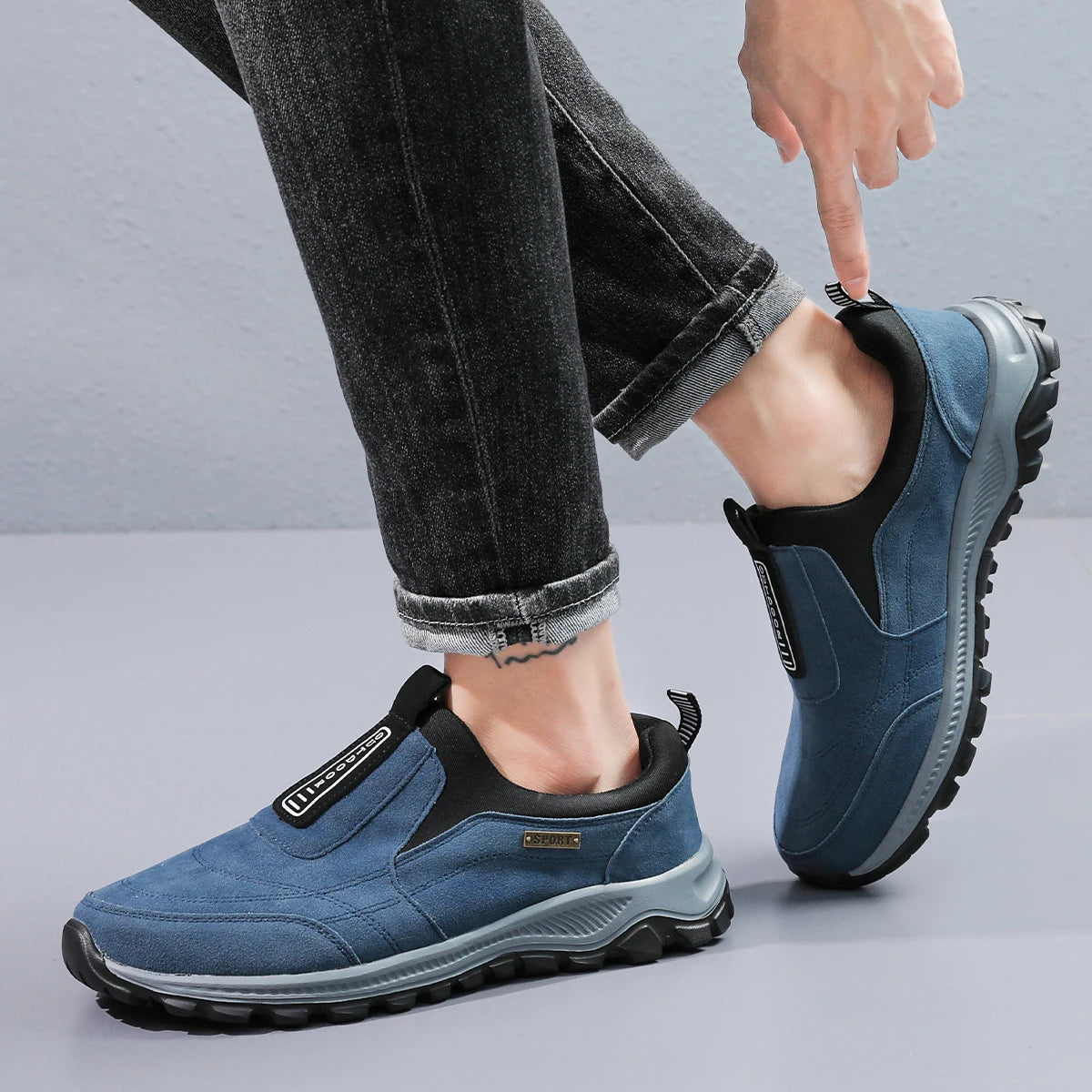 MAEDEF Classic Fashion Men's High Quality Running Shoes Breathable Soft Comfortable Casual Anti-slip Outdoor Walking Sport Shoes