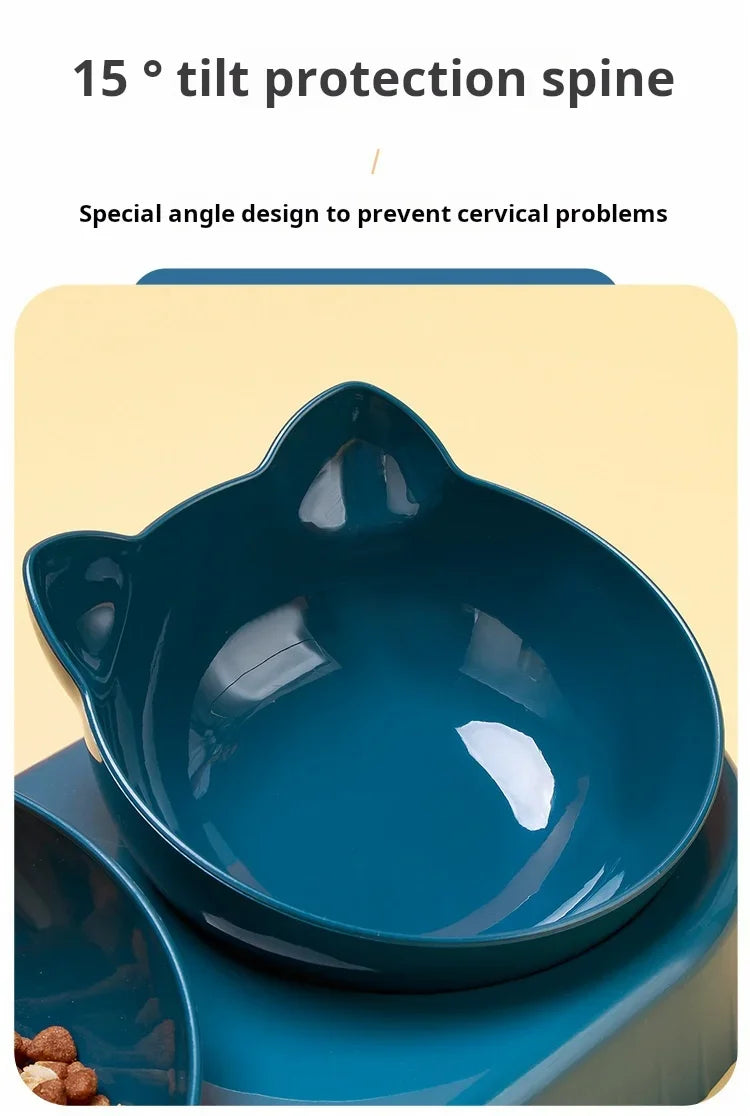 Dual-Purpose Pet Bowl with Water Dispenser – Automatic Drinking & Feeding for Cats and Dogs