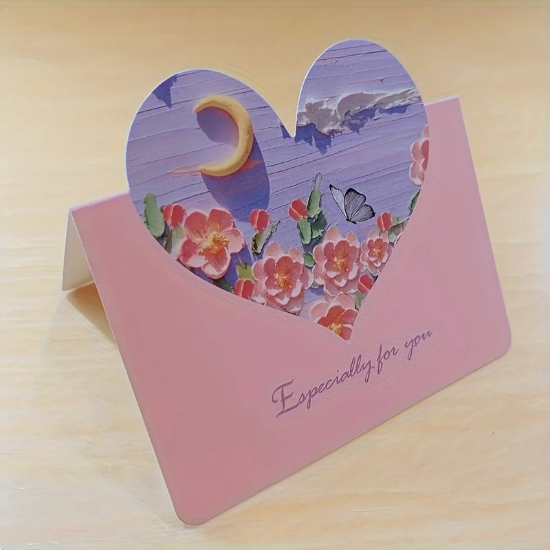 20 Warm 3D Oil Painting Cards - Unique Raised Pattern Design, High Quality Card Materials - Teacher's Day, Various Festivals