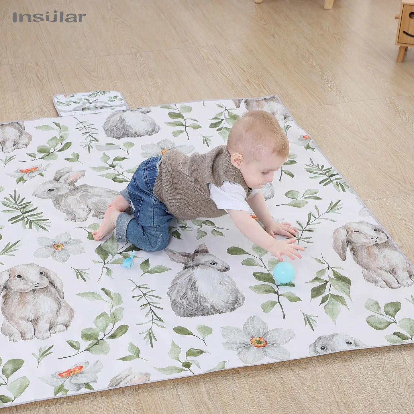 Foldable Baby Play Mat Non Slip Waterproof Durable Educational Children's Carpet In The Nursery Climbing Pad Kid Activitys Games