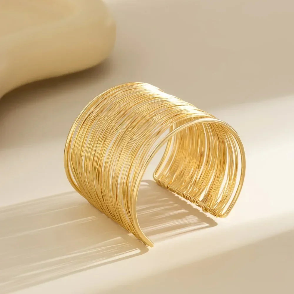Hyperbolic Gold Plated Bangle