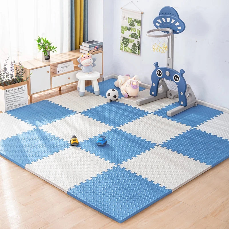 Baby Soft Puzzle Foam Play Mat Tiles Kids Carpet Home Workout Floor Padding for Children Bedroom Living Room Daily Use