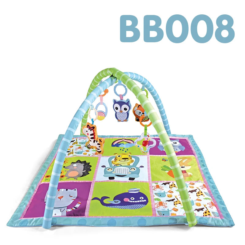 Educational Baby Fitness Frame For Children Play Mat Rack Crawling Blanket Infant Play Rug Gift Kids Activity Gym Infant Toys