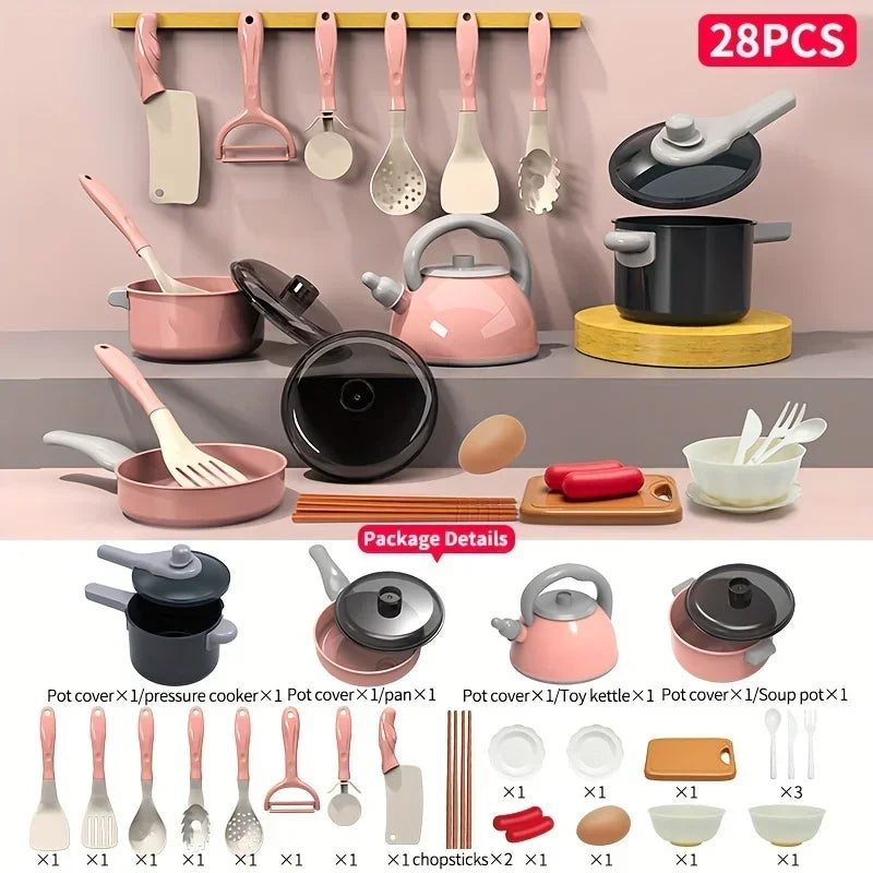 28pc Mini Pretend Kitchen Play Set