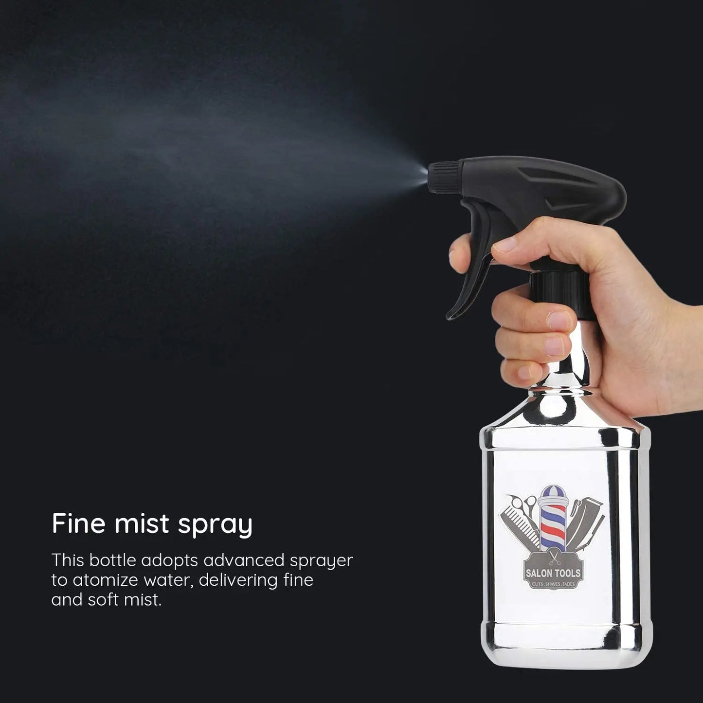 300ML Electroplating Barber Water Spray Bottle
