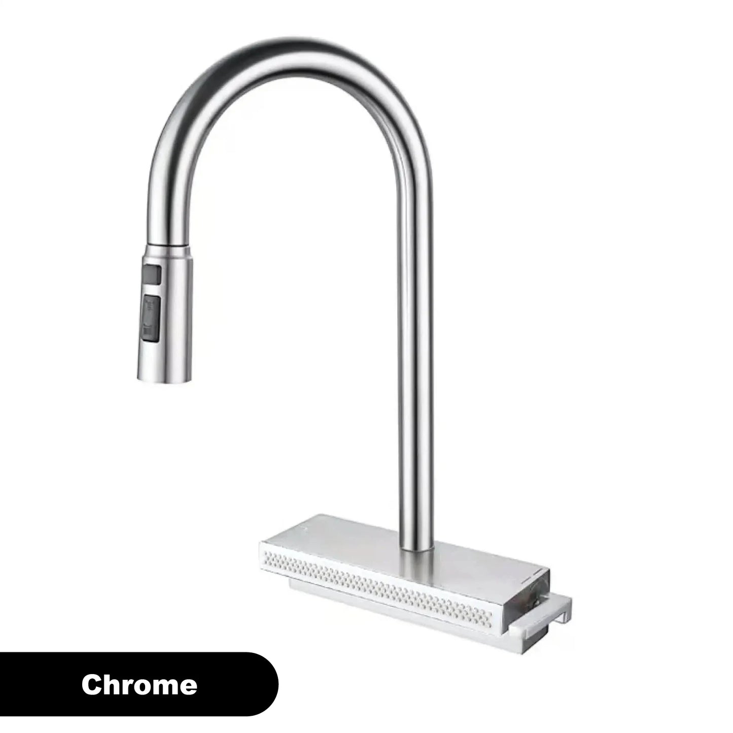 Gun Gray Brass Kitchen Sink Faucet Pull Out Sprayer Hot Cold Mixer Tap LED Digital Display Multifunction 360°Swivel Luxury Crane