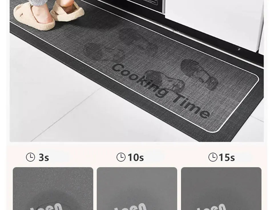 Kitchen Rug Super Absorbent Kitchen Mat for Floor Non-slip Rugs Bathroom Mat Washable Kitchen Carpet
