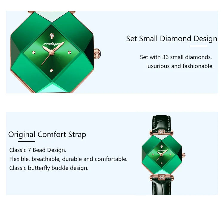 POEDAGAR Luxury Elegant Woman Watch Quartz Waterproof Leather Ladies Wristwatch Fashion Casual Women's Watches Female Reloj Gift