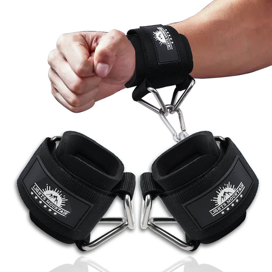 Adjustable Wrist Cuffs Padded Straps for Cable Machines