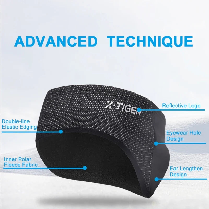 X-TIGER Windproof Fleece Cycling Balaclava - Thermal Sport Face Mask for Winter Biking Running Skiing (Moisture-Wicking/Unisex)