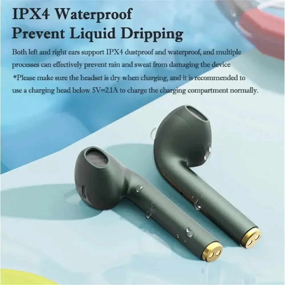 Hot selling J18 Wireless Bluetooth HiFI In Ear Stereo Microphone Waterproof Noise Reduction Sports Game Music Earphones