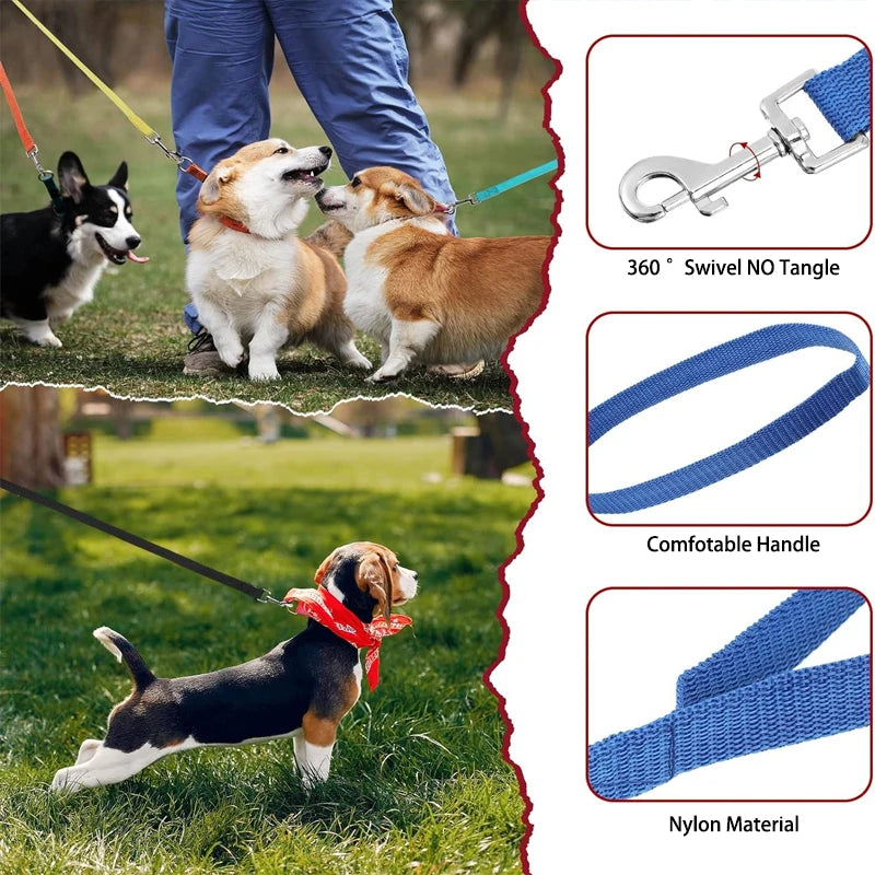 Nylon Dog Training Leash – Walking Traction Rope for Small to Large Dogs, Available in 1.5M to 10M