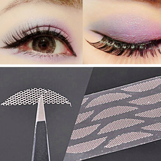 240pcs Lace Eyelid Stickers – Invisible Mesh Double Eyelid Tape for Eye Makeup and Beauty Tools