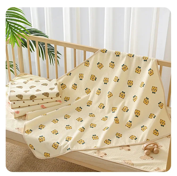 Reusable Baby Changing Mat Cover Baby Diaper Mattress Diaper for Newborn Cotton Waterproof Changing Pats Floor Play Mat