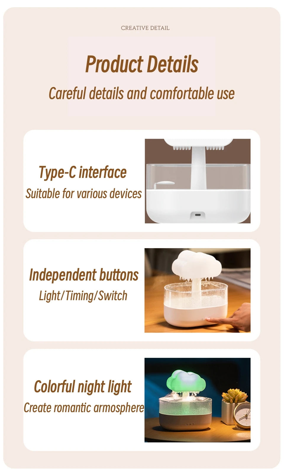 Mushroom Shape Wireless Fragrance Diffuser
