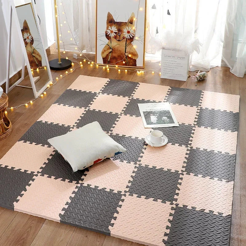 8/16PCS Non-Toxic Baby Play Mat, Interlocking Soft Foam Floor Mats for Kids' Play Area and Baby Floor Exercise Non-Slip Design