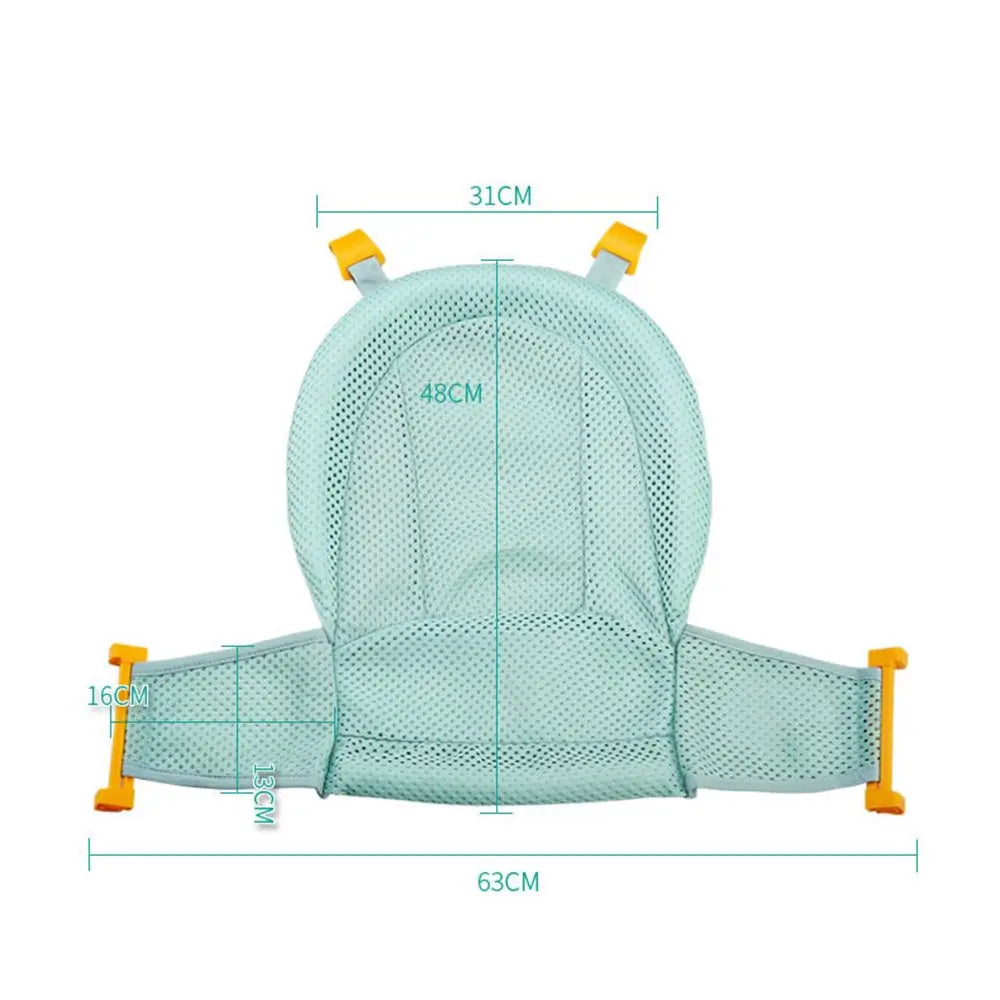 Adjustable Bath Protector Baby Mat Non-slip  Bath Net Mat T Shaped Shower Cradle Bathtub Seat Pad