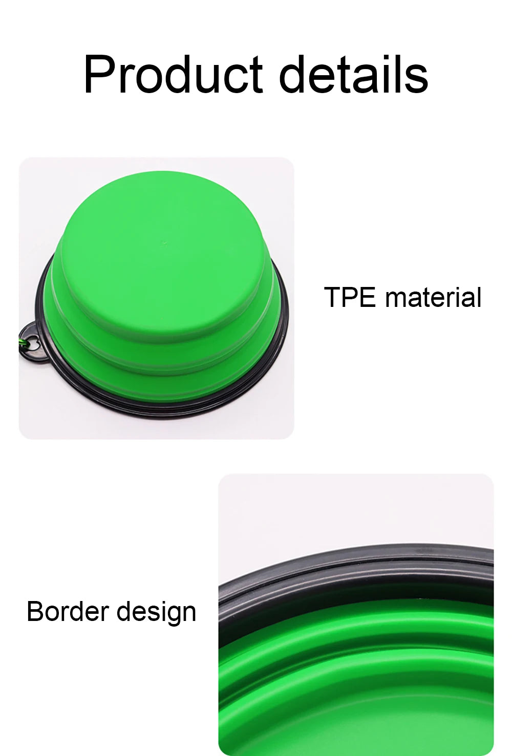 Portable Folding Silicone Pet Bowl – Outdoor Travel Food & Water Dish for Dogs & Cats