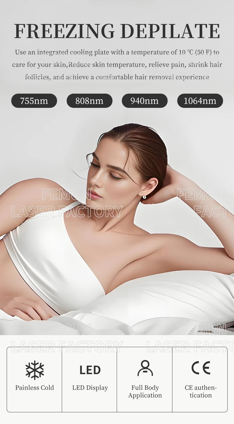 Professional 2 IN 1 Diode Laser 4000w Hair Removal Machine