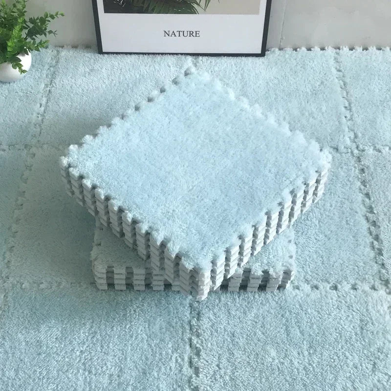 1-20 Pcs Padded Carpet for Baby Carpet Eva Foam Puzzle Carpet Soft Plush Children's Mat in Children's Room Keep Warm Playmat