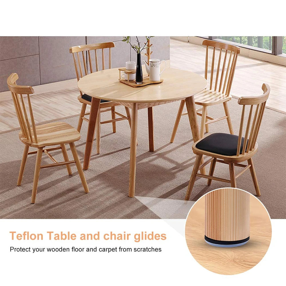 20Pcs Furniture Leg Sliders Pads With Nail Feet Furniture Moving Gliders Mover Floor Protector for Tables Sofas Recliners