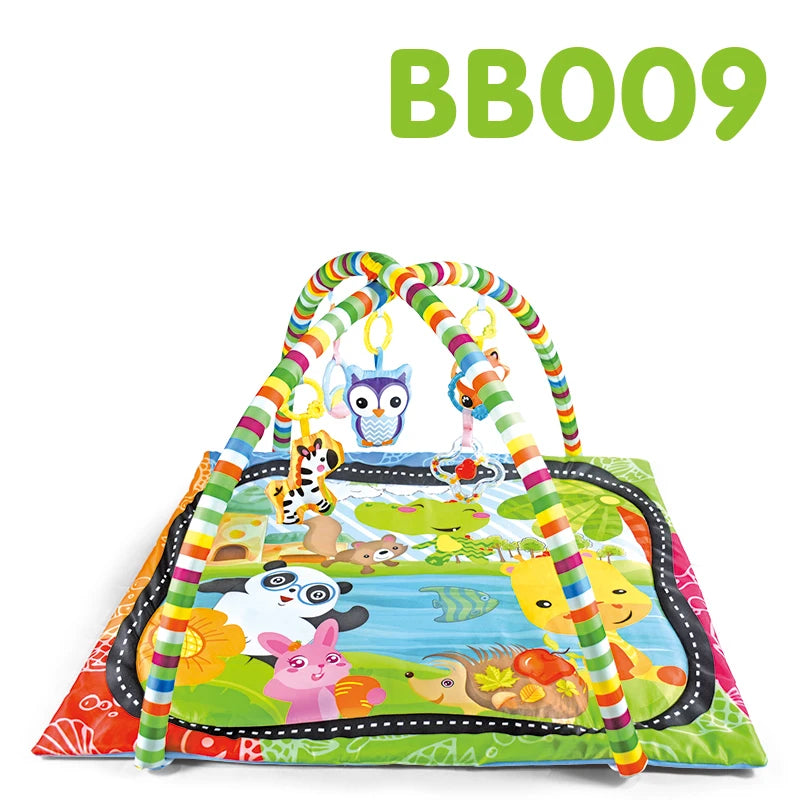 Educational Baby Fitness Frame For Children Play Mat Rack Crawling Blanket Infant Play Rug Gift Kids Activity Gym Infant Toys