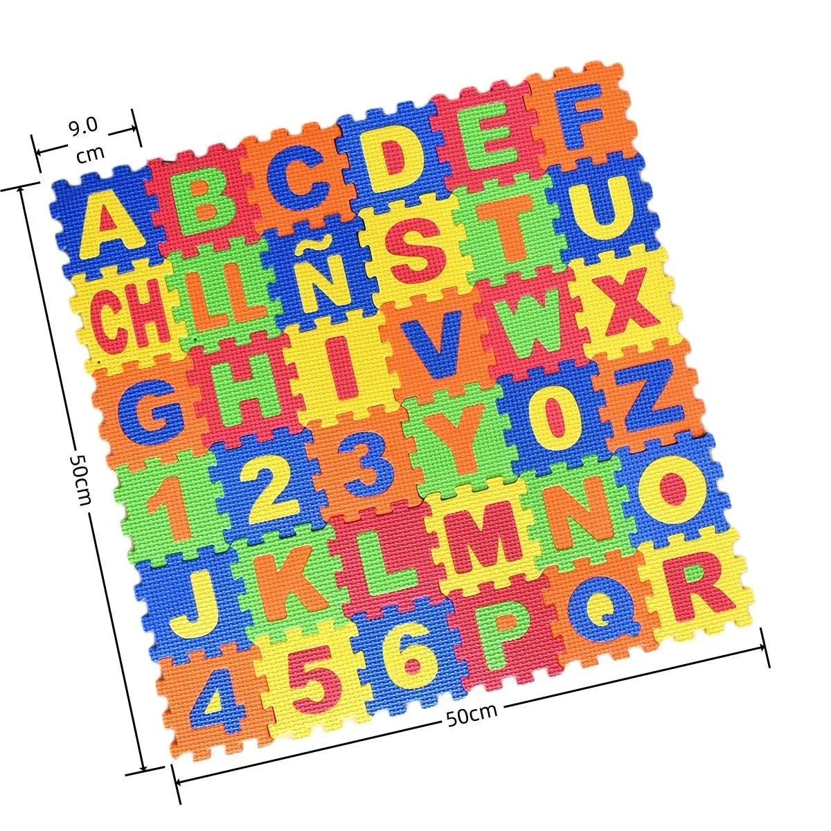 Play Mats 36pcs 9cm Number Alphabet Puzzle Foam Maths Educational Toy Gift Floor Soft Cushion Carpet Baby Crawl Mat Jigsaw Toys