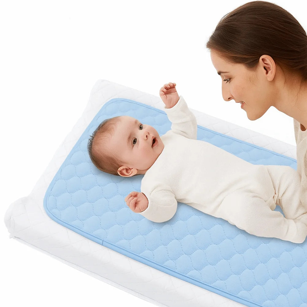 Non-slip Baby Changing Pad Waterproof Foldable Bassinet Mat Liners Breathable Rectangle Toddler Changer Cushions Diaper Station
