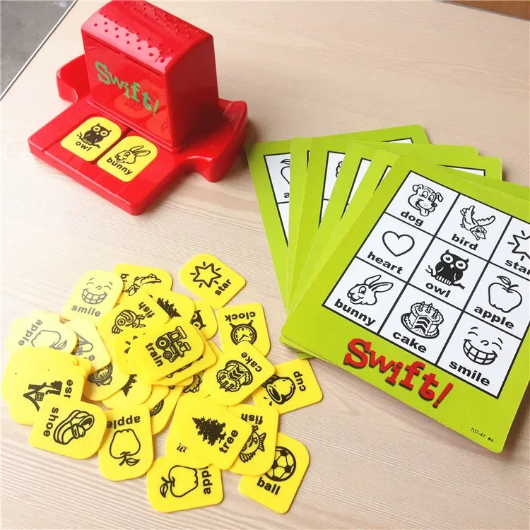 Kids Puzzle Game Funny Educational Toys For Children Early Learnning English Words Numbers Time Bingo Cards Puzzles Family Games
