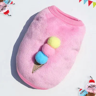 Cute Fleece Dog Winter Coat
