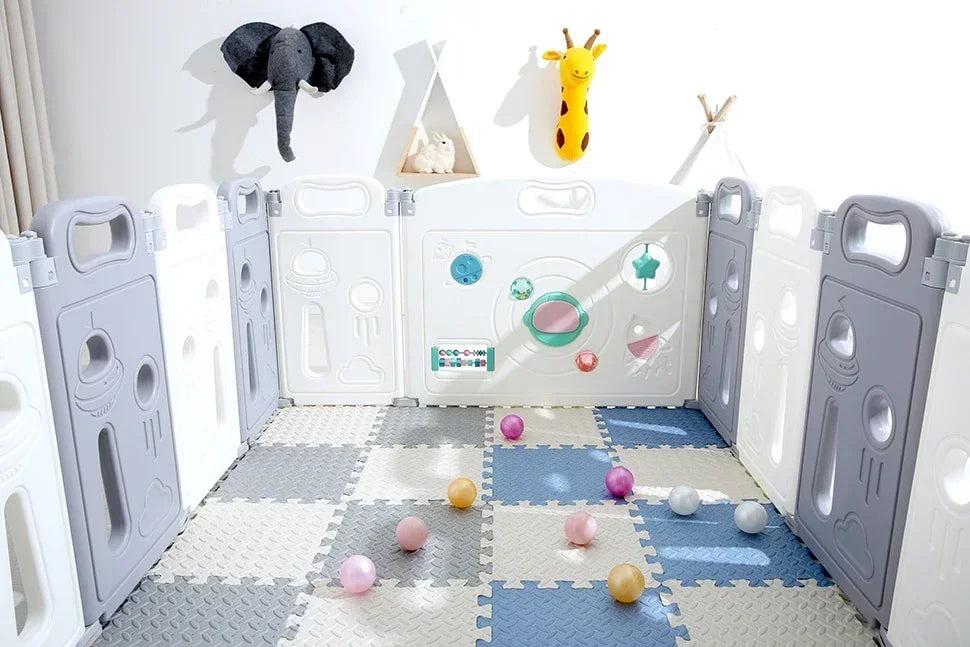 8/16PCS Non-Toxic Baby Play Mat, Interlocking Soft Foam Floor Mats for Kids' Play Area and Baby Floor Exercise Non-Slip Design