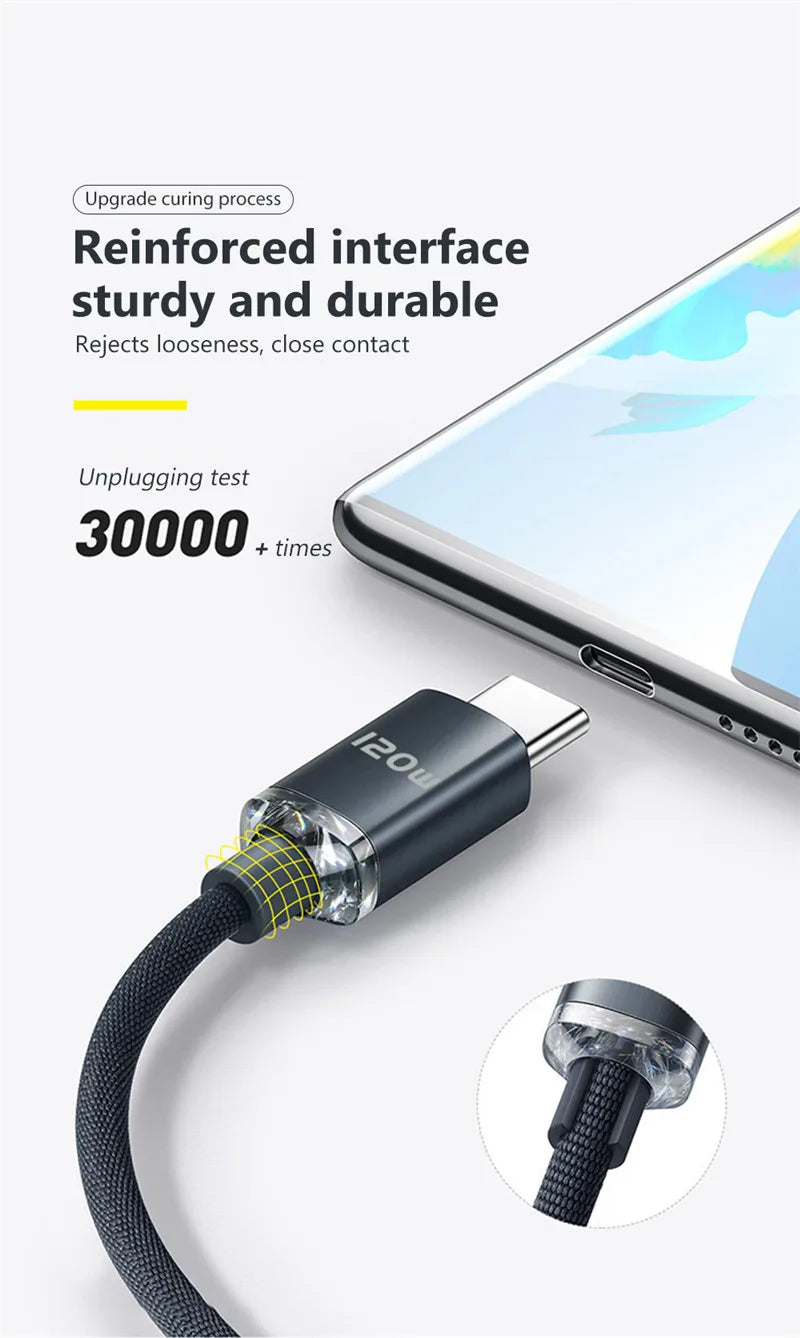 120W USB C Fast Charging Cable