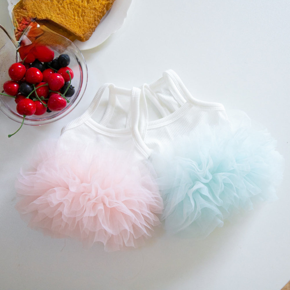 Pet Mesh Puffy Tutu Skirt – Layered Skirt for Small Dogs, Teddy Dogs, and Puppies
