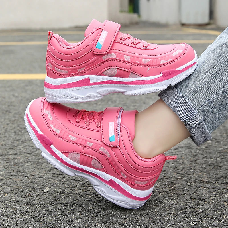 Girls’ Athletic Waterproof Shoes – Casual Sport Trainers for Outdoor Fun