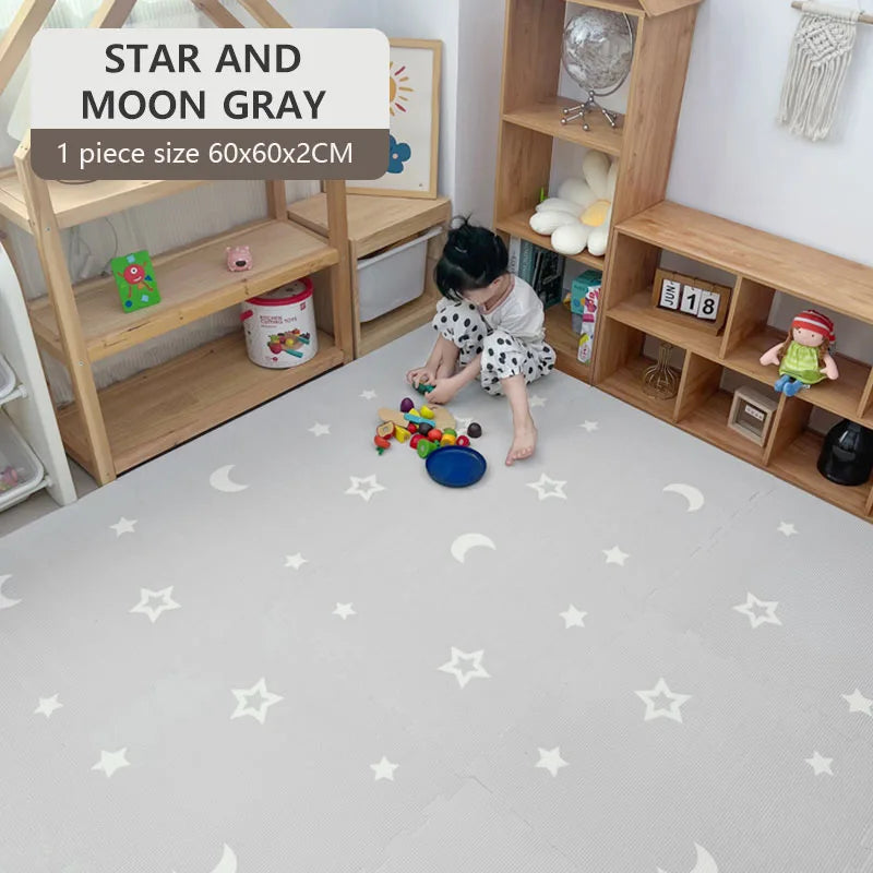 Baby Play Mat 60x60x2CM Activities Mat For Baby PE Foam Children's Puzzle Carpet In Children's Room Ins Wind Kids Pad 2CM Thick