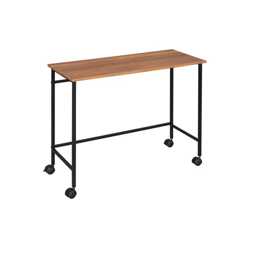 Twin Size Metal Loft Bed with Desk and Shelves