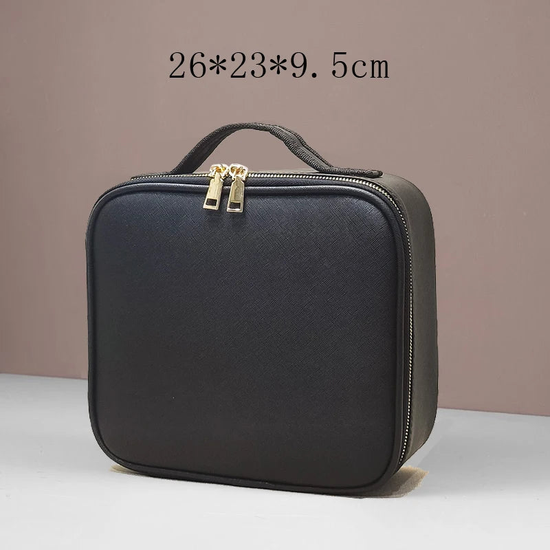 Waterproof PU Leather arge Capacity Storage Make up Cosmetic Bag