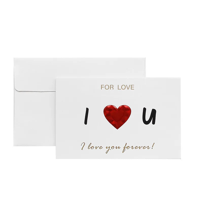 Love Postcard 3D Pop UP Greeting Cards Wedding Birthday Anniversary for Couples Wife Husband Handmade Valentines Day Gift