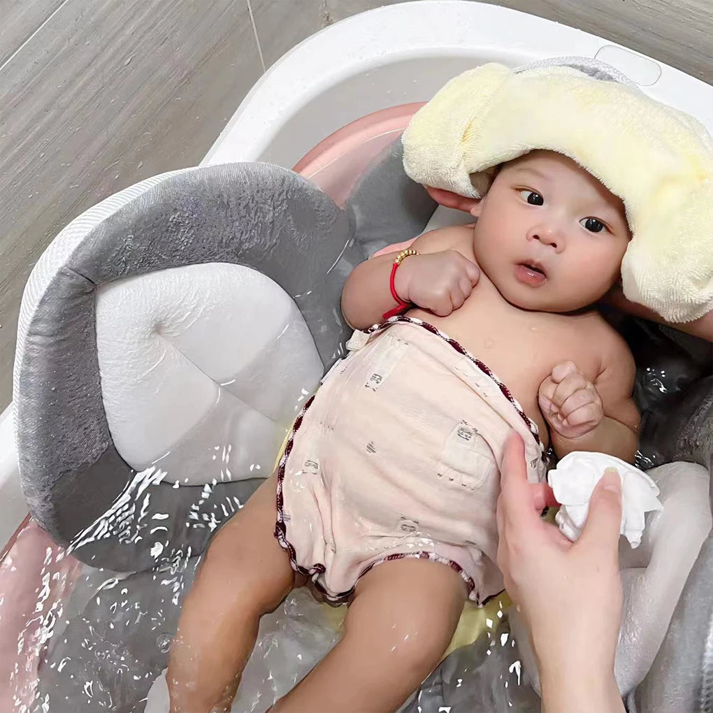 Blooming Bath Lotus Baby Bath Seat For Babys Bathing Comfort Baby Sink Bathtub Mat Not Easily Deformed Cushion Safe Flower Seat
