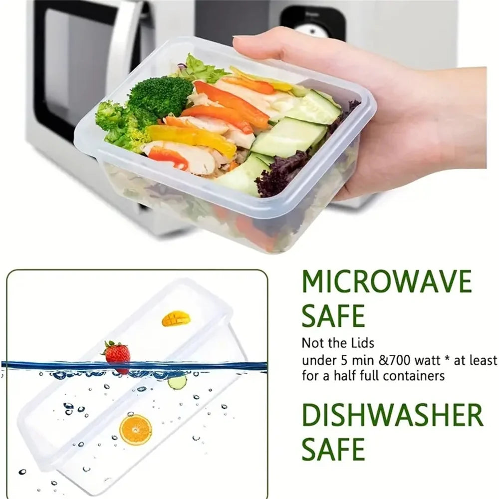 Kitchen Food Containers 12pcs-set, BPA FREE Lunch Box Sugar Cereals Storage Container