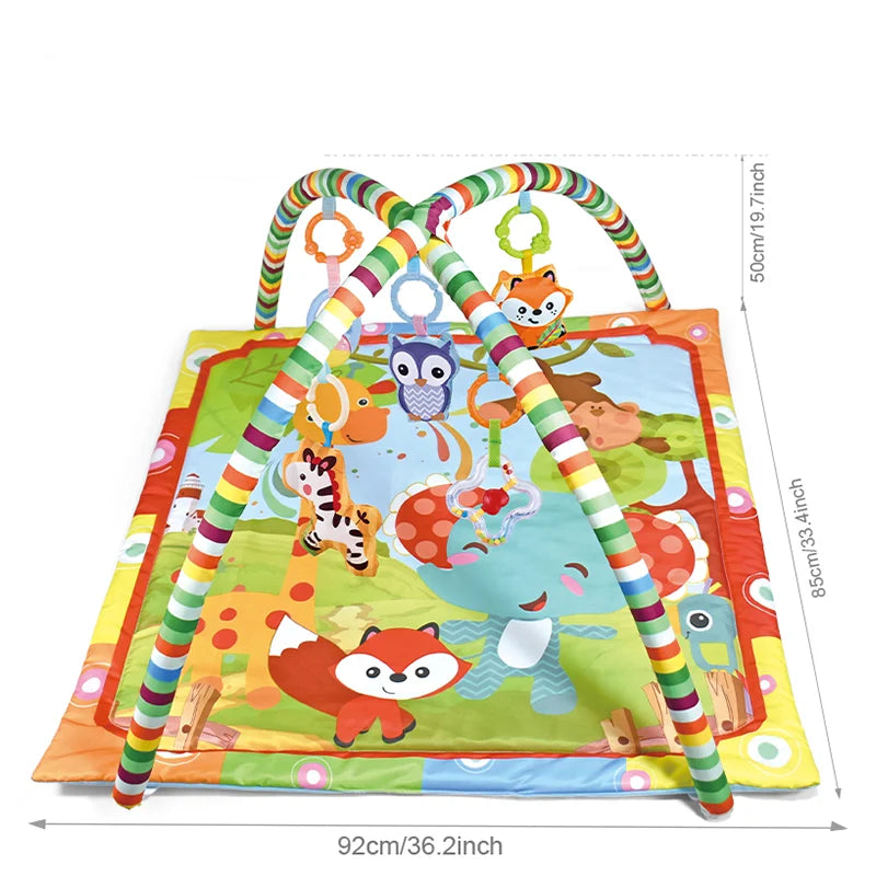 Educational Baby Fitness Frame For Children Play Mat Rack Crawling Blanket Infant Play Rug Gift Kids Activity Gym Infant Toys