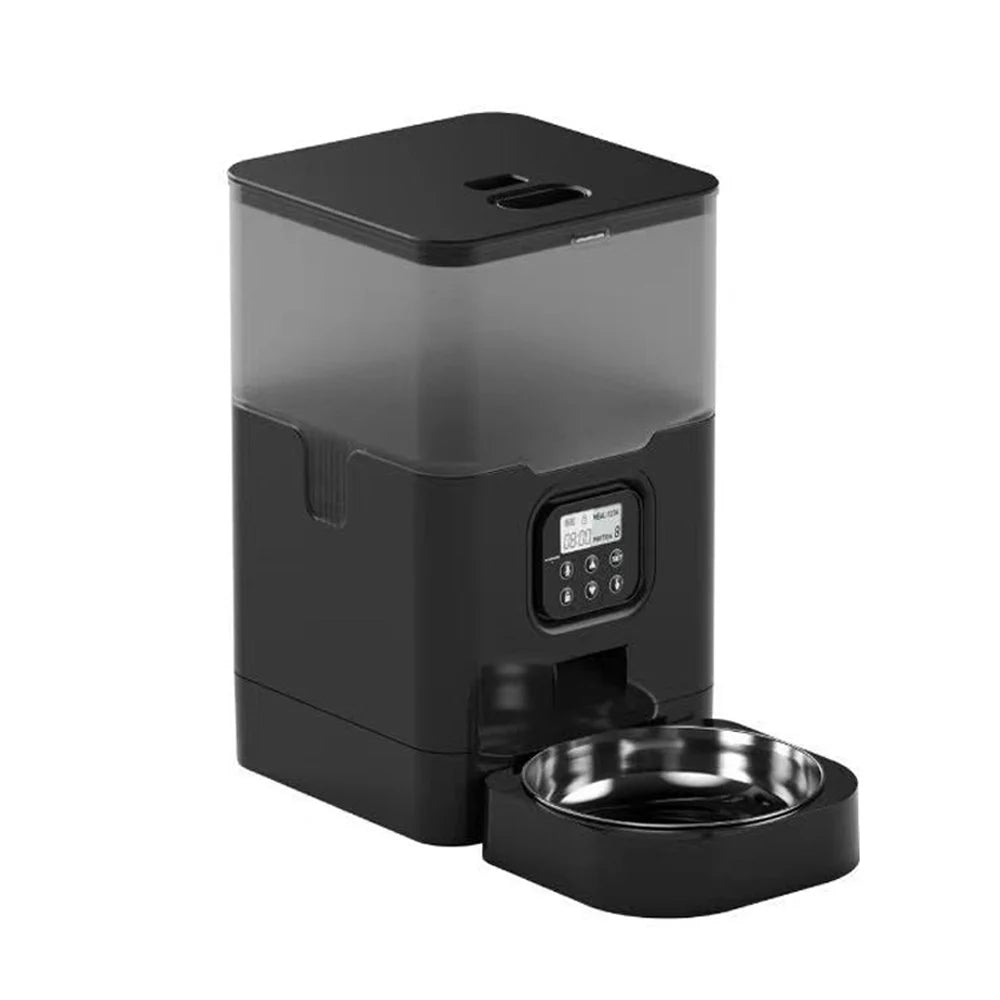 4L Automatic Pet Feeder APP Smart Cat Feeder Dog Slow Food Dispenser with Stainless Steel Bowl Voice Timer