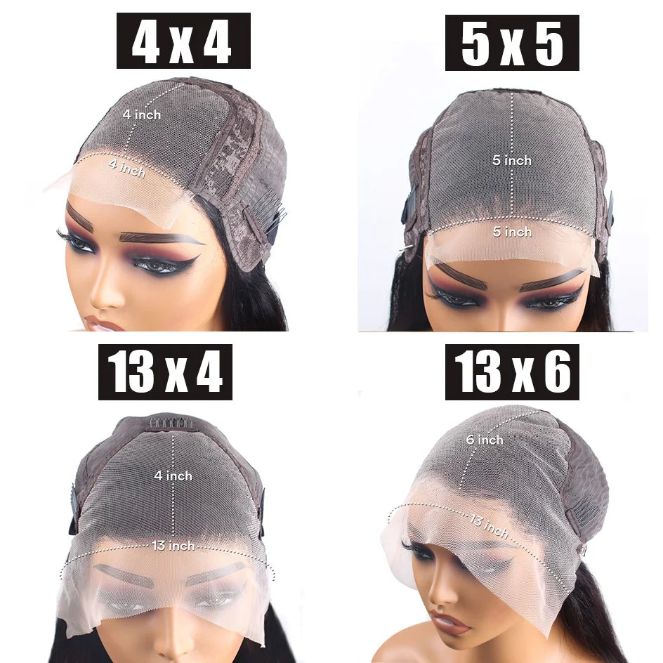 Lafion HD Lace Closure & Frontal Wig – Curly Human Hair, 4x4/5x5 Closure, 13x4/13x6 Lace Front, Deep & Water Wave