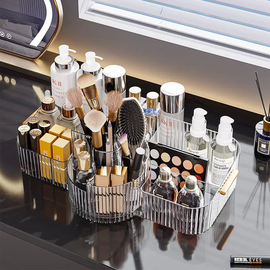 360° Rotating Makeup Brush Holder