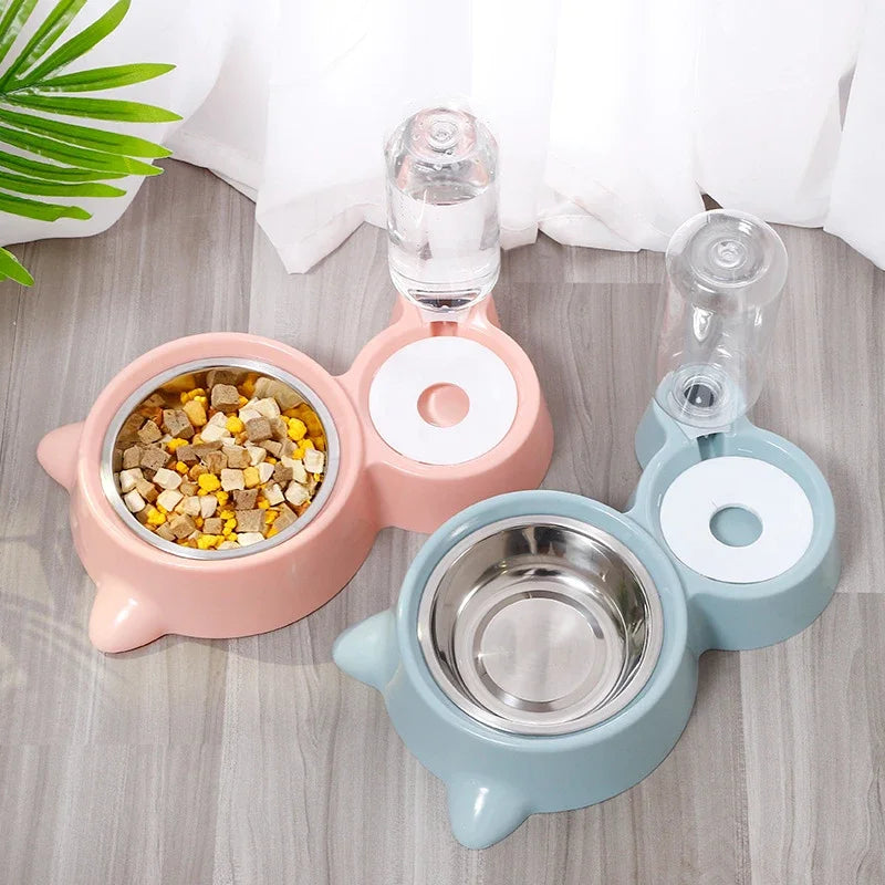 Automatic Silicone Water & Food Dispenser Bowls