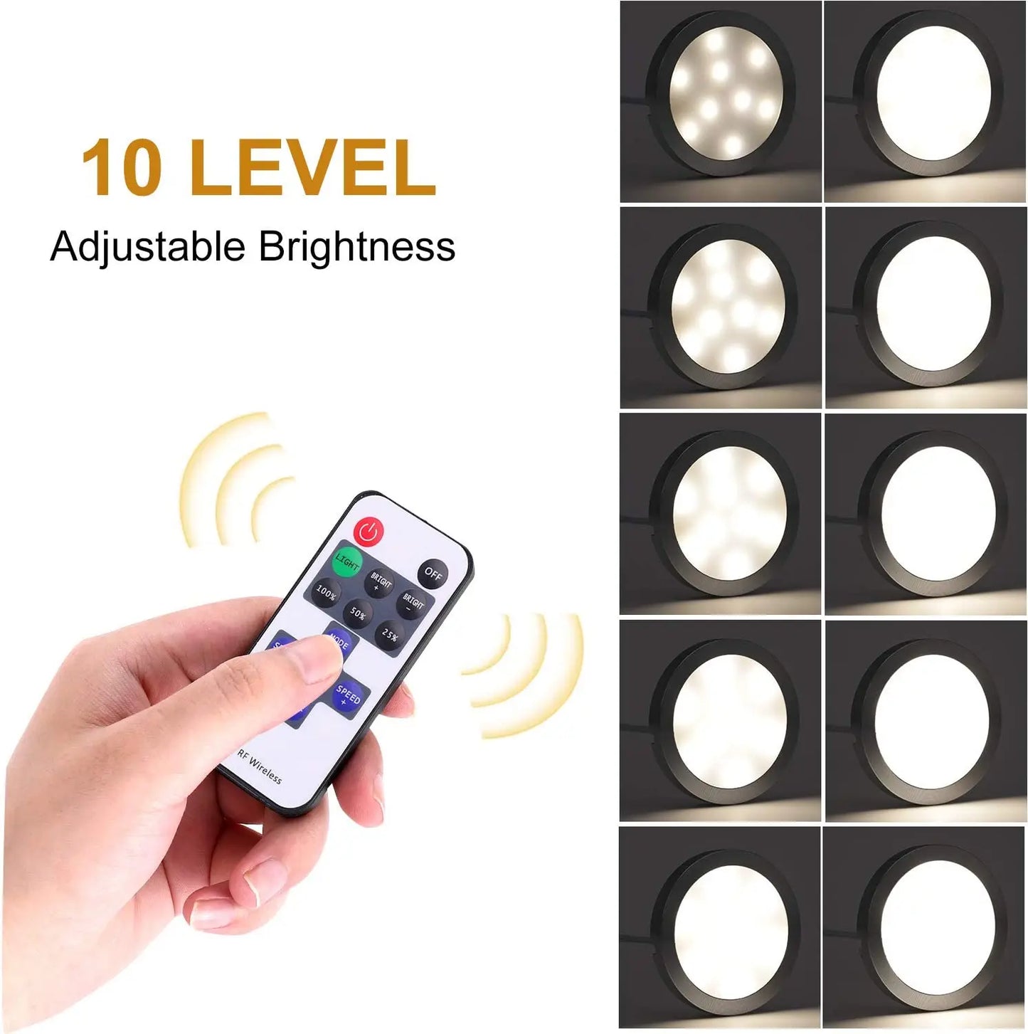 Under Cabinet LED Night Lights Display Case Closet Lamp Remote Control for Home Kitchen Showcase Wardrobe Cupboard Decoration