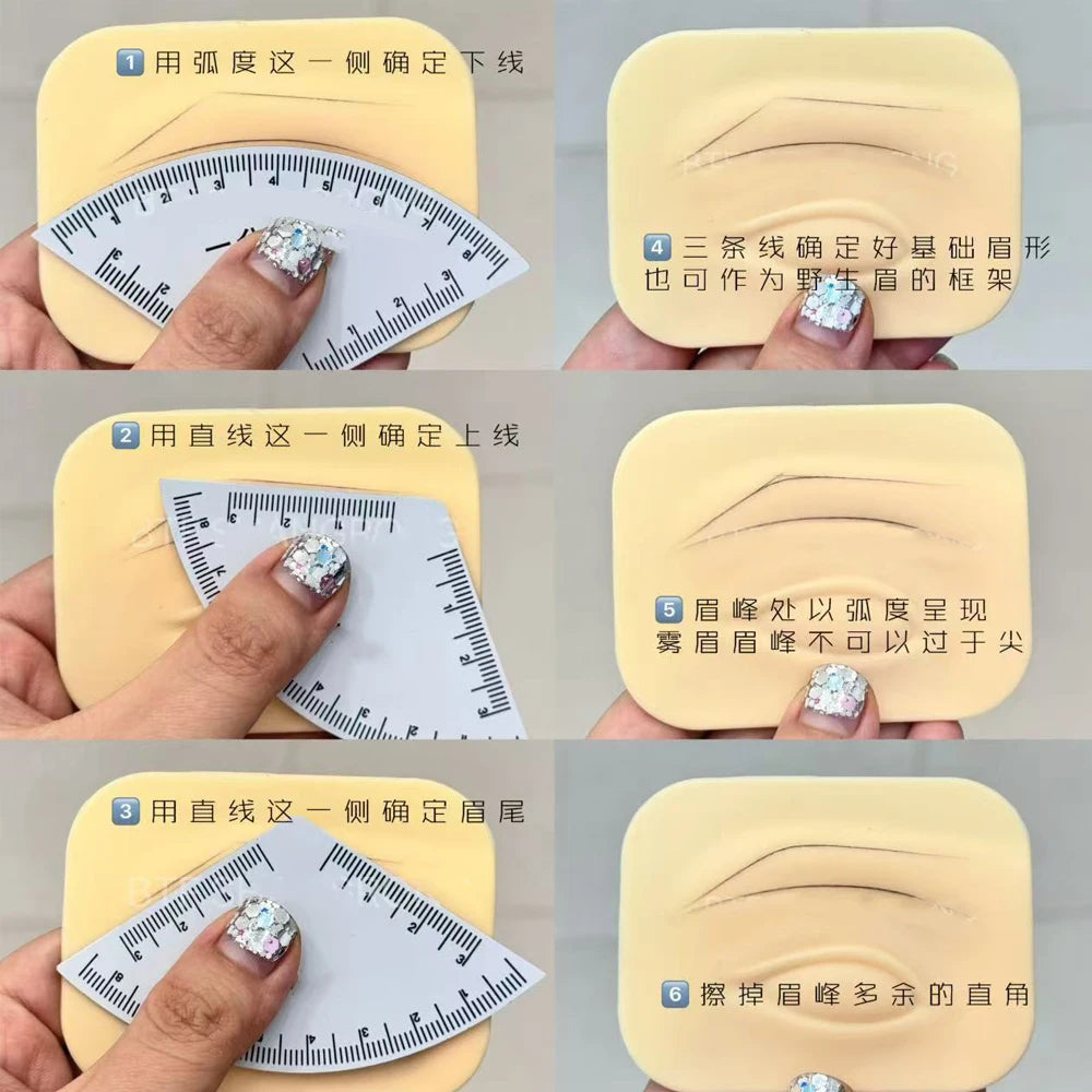 Fast Drawing Eyebrow Desgin Ruler